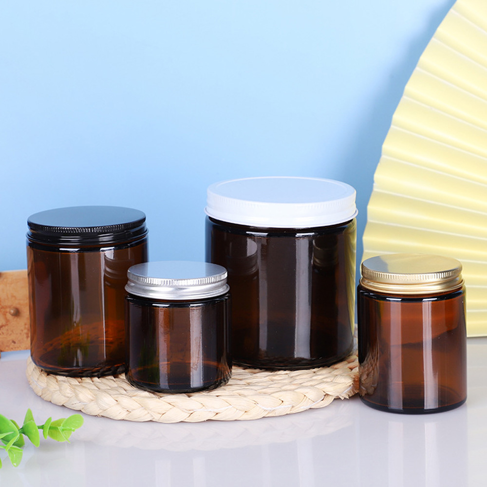 Amber Jar Candle - Tazza per candele in vetro di