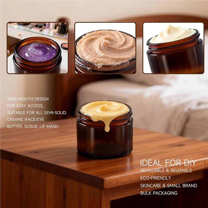 Amber Jar Candle - AA05 Per Cosmetici Fatti in Casa,