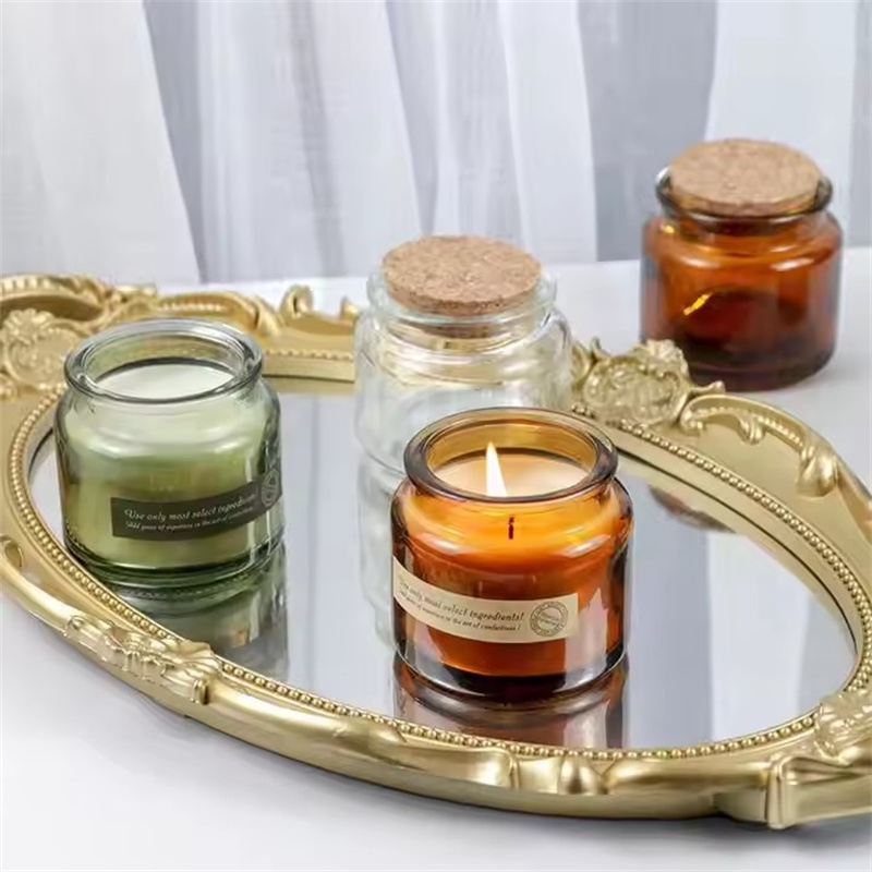 Amber Jar Candle - 60 pezzi di bicchieri di vetro