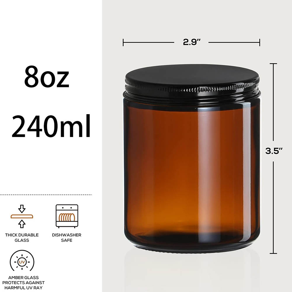 Barattoli in Vetro Ambrato da  - Amber Jar Candle recensione e prezzo