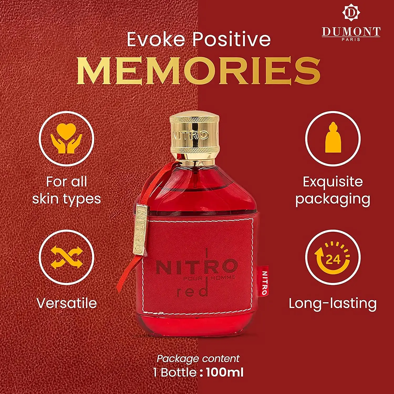 Dumont Nitro Red Intense 100ml - Home Fragrance Red Wine recensione e prezzo