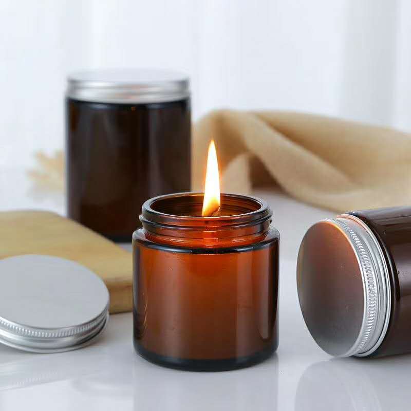 6pc 100/250ml Barattoli di can - Amber Jar Candle recensione e prezzo